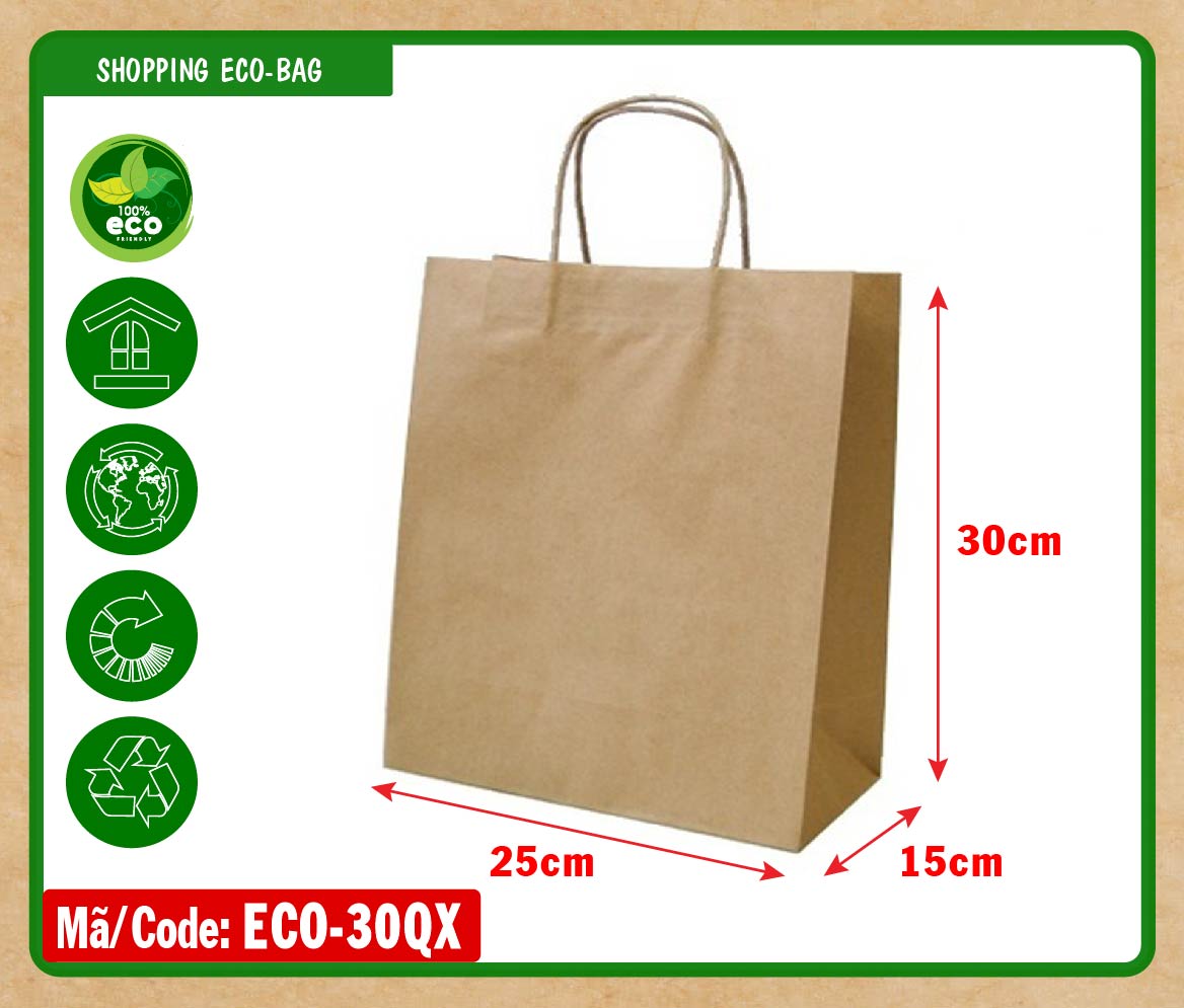 Túi giấy kraft đựng 3-4 kg